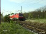 Nachschuss von 114 026-8 mit RE1 Magdeburg HBF.