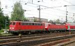139 157-2 und 120 111-0 wohl mit einem Schadzug in Ulm am 02.06.2007.