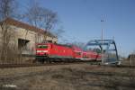 143 868-8 verlsst Eisenhttenstadt mit RB11 Cottbus.