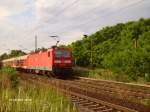 143 065-1 schiebt beim ex HP Vogelsang RB11 Frankfurt/Oder 01.07.07