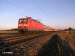 143 621-1 zieht bei Batzhausen eine RB Neuenmarkt/Oberpfalz.