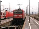 143 934-8 steht mit einer S-Bahn nach Borna in Leipzig.