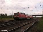 143 305-1 verlsst Eisenhttenstadt mit einer RB11 Cottbus.