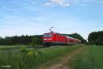 Nachschuss von 143 141 auf dem Weg als RB 75 15761 nach Aschaffenburg bei Mainz/Bischofsheim.