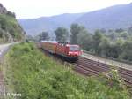 143 661-7 erreicht gleich Bacharach mit einer RB Mainz. 26.07.08