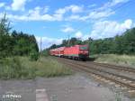 143 809-2 schiebt beim ex HP Vogelsang den RB11 Frankfurt/Oder.