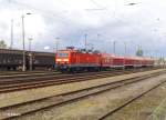 143 306-9 verlsst Eisenhttenstadt mit der RB11 Cottbus.21.04.10