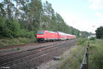 146 232-3 mit dem RE50 4858 München - Nürnberg bei der Durchfahrt in Ochenbruck.