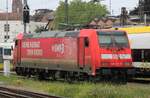 DB 146 234 steht am 14 Mai 2026 in Offenburg und wirbt f�r SWR3.