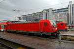 Die 147 019-4 (91 80 6147 019-4 D-DB) der DB Regio Baden-Württemberg steht am 09.09.2017 im Hbf Stuttgart.

Die Bombardier Traxx P160 AC3 wurde 2016 von Bombardier in Kassel unter der Fabriknummer 35111 gebaut.