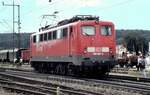 150 097-4 Schublok der Geislinger Steige in Amstetten am 01.07.2000.