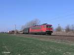 155 085-4 mit gemischten Gterzug bei Podelwitz.