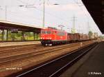 155 066-4 durchfhrt berlin-Schnefeld mit ein gemischten Gterzug 14.08.07