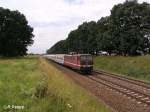 180 016-8 zieht den EC45 nach warschau bei Jacobsdorf(Markt). 19.07.08