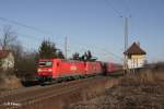 185 176-5 und 163 mit Kohlezug bei Frankfurt/Oder Nuhnen.