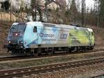 185 152-6 Railion DB Logistik 91 80 6 185 152-6 D-DB mit Werbung für K+S als Schublok in Geislingen Steige am 21.02.2020.