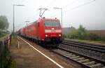 185 150-0 und eine weitere 185 mit einem langen gemischten GÜTERZUG IN urspring am 12.05.2009.