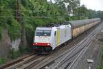 185 637-6 von PCT Railpool mit geschlossenem Autotransportzug in Ulm am 23.05.2012.