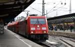 185 380-3 mit Kalkzug in Ulm am 20.11.2022.