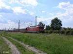 189 060-7 zieht bei Jacobsdorf(Mark)den D247 Moskva-Express.