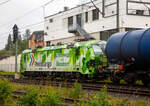 Bei Regen „Unterwegs mit Ökostrom“, die SIEMENS Smartron 192 056- 3 (91 80 6192 031-3 D-RHC), bzw.