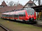 442 351-3 als S1 von Warnemnde nach Rostock Hbf im Bahnhof Warnemnde.04.04.2014