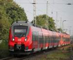 442 352+442 340 als S1 von Warnemnde nach Rostock Hbf bei der Einfahrt in Rostock-Bramow.09.08.2014