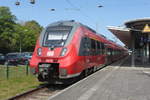 442 119-4 stand am 19.05.2019 als RE 18491 von Warnemünde nach Berlin Hbf in Warnemünde.