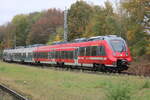 br-442144224429442/866384/442-337-als-s1warnemuende-rostockbei-der-ausfahrt 442 337 als S1(Warnemünde-Rostock)bei der Ausfahrt in Rostock-Lütten Klein.01.11.2024