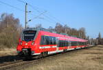 442 340 als S2(Warnemünde-Rostock)bei der Einfahrt in Rostock-Lichtenhagen.22.03.2025