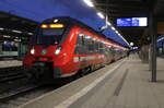 442 846 als RE 1(WR-WK)am Morgen des 30.12.2025 im Rostocker Hbf 