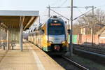 ET 445.101 (445 101-9) ODEG - Ostdeutsche Eisenbahn GmbH als RE4 (RE 56564) von Rathenow nach Ludwigsfelde in Rathenow.