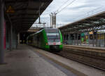 Zwei gekuppelte vierteilige elektrische Triebzüge der Baureihe 422 / 432 der S-Bahn Rhein-Ruhr (Betreiber DB Regio NRW), der Linie S1 (Dortmund – Essen – Duisburg –