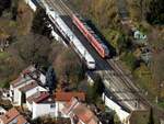 ICE 2 und 425 bei Geislingen/Steige am 08.11.2015.