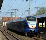 428 552 Stadler Flirt 4-teilig der Cantus Verkehrsgesellschaft in Fulda am 16.04.2015.