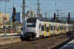 Triebzug 460 507-7 (Borkenkäfer), fährt am 14.09.2019 in den Bahnhof von Koblenz ein.