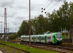 Der für die DB Regio AG – NRW fahrende dreiteilige Stadler FLIRT³  XL 3427 014 (94 80 3427 014-0 D-STAP / 94 80 3827 014-6 D-STAP / 94 80 3427 514-9 D-STAP) der ZV VRR Eigenbetrieb