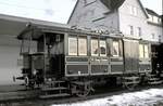 T 1  Zeug Christe  Baujahr 1898 von MAN/AEG L�P 10,00m, Fabrik Nr.369 in Trossingen Stadt zum Jubil�um 100 Jahre Trossinger Eisenbahn am 13.12.1998.