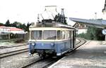 Trossinger Eisenbahn Triebwagen Nr.T 5 Baujahr 1956 von MF Esslingen/SSW Fabriknummer 24 836, L�P 12,30min Trossingen Stadt am 27.08.1998.
