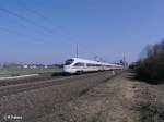 411 030-0 „Jena“ + 415 021-4 „Homburg/Saar“ als ICE2158 Dresden - Frankfurt/M Flughafen bei Miltitz.