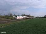 401 010-4 „Gelsenkirchen“ als ICE 892 Leipzig – Kiel bei Podelwitz.