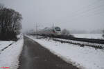 411 071  Oschatz  als ICE91 nach Wien bei Pölling.