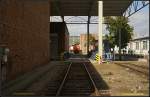 Ein Blick entlag der Hallen zeigt auch diese Schiebeb�hne (Tag der offenen T�r Bombardier Hennigsdorf 18.09.2010)
