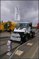 Die Firma Bremach aus �sterreich stellt spezielle Zweiwegefahrzeuge her (INNOTRANS 2010 Berlin 21.09.2010)
