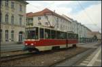 ViP 001, Typ KT4D, pendelte anl�sslich des Tag der offenen T�r zwischen dem ViP-Betriebshof und Platz der Einheit (gesehen Potsdam 17.09.2011)