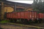 DR 40 50 941 347-8 Schlackewagen in Berlin-Sch�neweide, 20.09.2014
<br><br>
Beim 11. Berliner Eisenbahnfest stand der Wagen vor dem Lokschuppen. Beheimatet war der Wagen im ehemaligen Betriebswerk Berlin-Pankow.