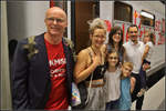Mit dem DKMS-Sonderzug waren auch die Spenderin und die Empfängerin samt Familie unterwegs.