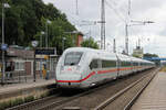ICE Tz 9021 kommt aus Hamburg angerauscht. Tostedt, 30.06.2023.