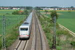 401; ICE 1 in Neu-Ulm Pfuhl am 07.05.2009.
