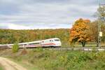 ICE 1 Nr.401 009-6 bei Urspring am 17.10.2012.